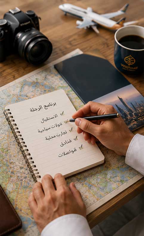 تحديد وجهة الرحلة